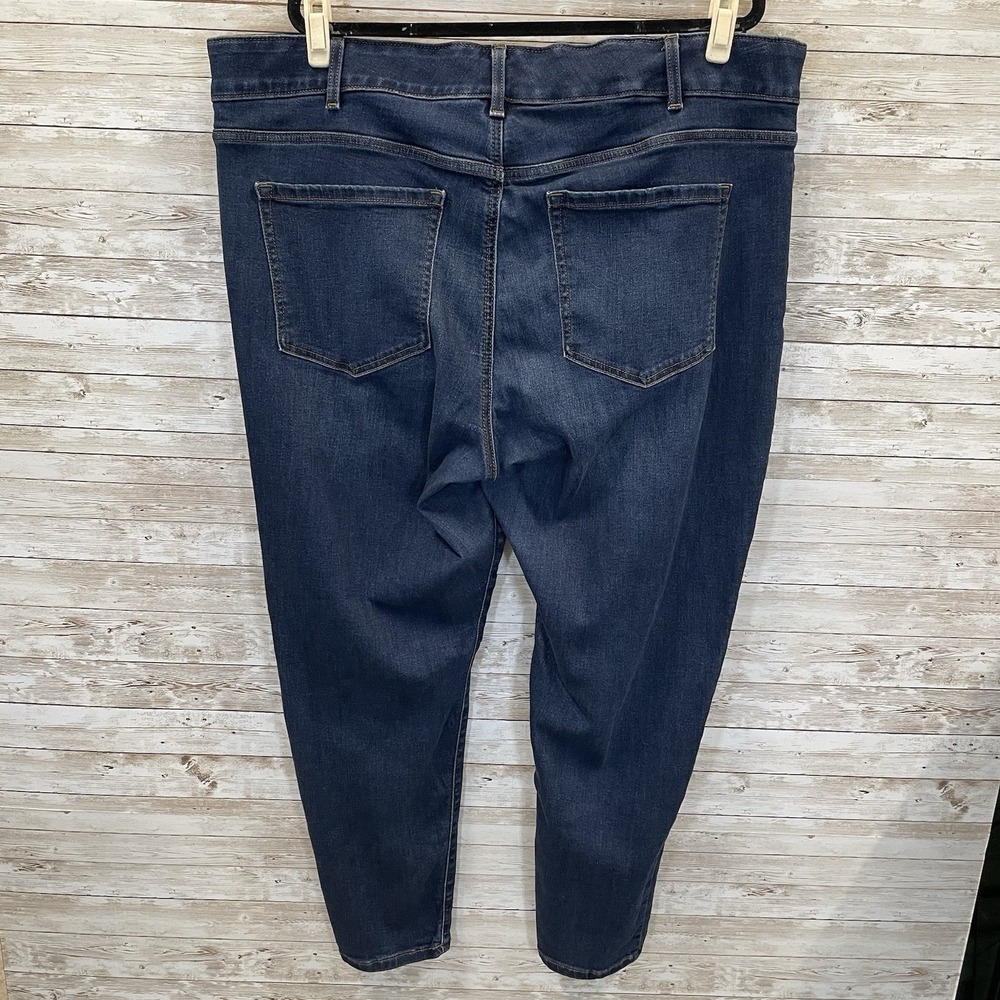 Lane Bryant Womens 24R Jeans Tighter Tummy Tech Stretch Blue Dark Wash High Rise - Picture 6 of 7
